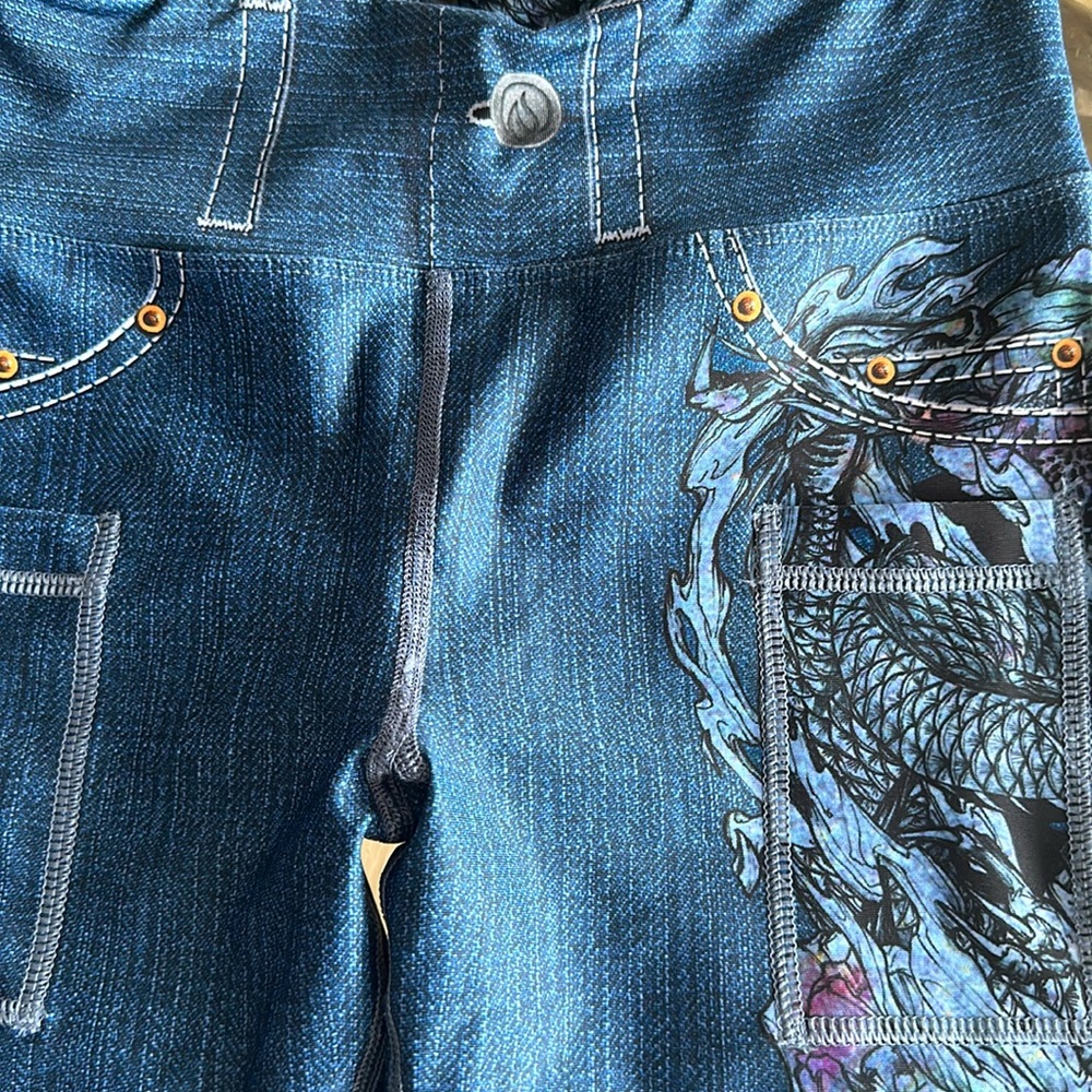 INKnBURN Ryu Blue Jeans Leggings